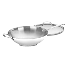 Cuisinart Chefs Classic Stainless 14-Inch Stir-Fry with Helper Handle and Glass Cover