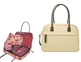 Baby Bag/ Diaper Bag - Multiple Pull-Out Compartments - The Napa - Cream Leather