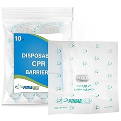 Box of 10 - CPR Shield Barrier Pocket Masks with One way Valve - Box of 10