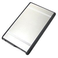 Elektronik und Foto: aixcase AIX-IUB2A1 Aluminium silber Geh�use 2� 1 Laufwerk USB2.0 Silber