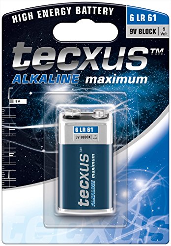 TV Ger&auml;te: tecxus LR 61 9-Volt Block Batterie 550 mAh Alkaline