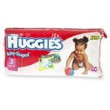 Huggies Ultratrim Diapers Unisex, Size 3, 16-28 lbs, Jumbo Pack 52243 - 40 diapers / pack, 4packs
