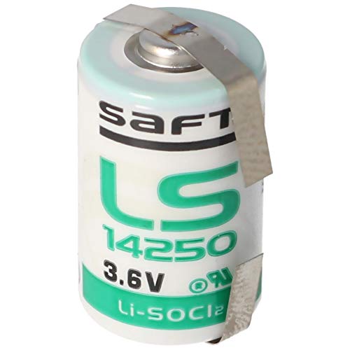 Festplatten: SAFT LS14250CNR Lithium Batterie, Size 1/2 AA, L�tfahnen U-Form