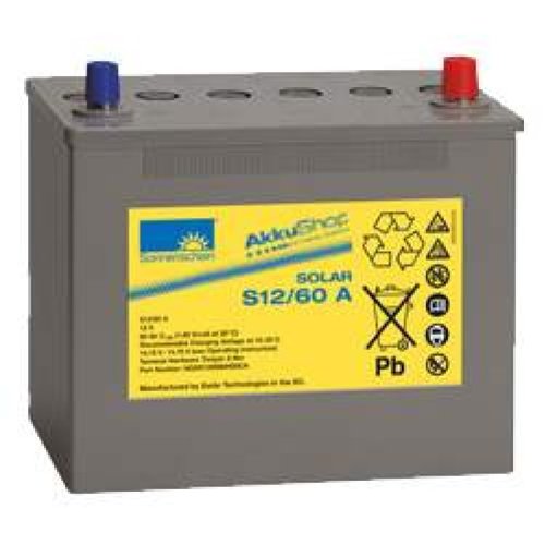 Festplatten: Sonnenschein Solar S12/60A Blei Akku, A-Terminal