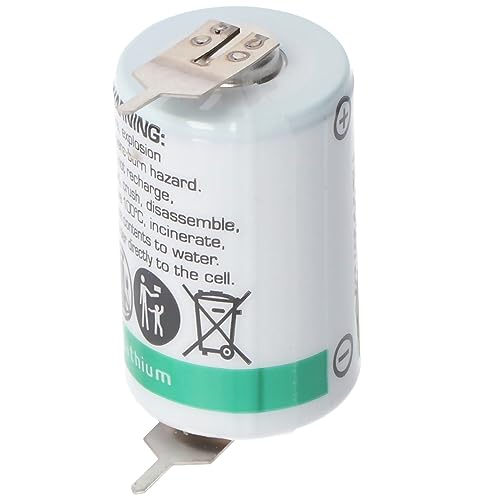 Festplatten: SAFT LS142502PF Lithium Batterie, Size 1/2 AA mit Printfahnen