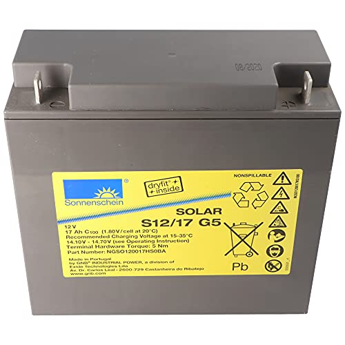 Festplatten: Sonnenschein Solar S12/17G5 Blei Akku, Anschluss M5