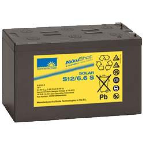 Festplatten: Sonnenschein Solar S12/6.6S Blei Akku, Anschluss 4,8mm