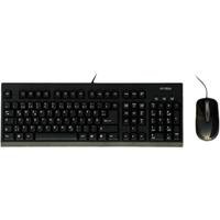 MP3 Player: MS-TECH LT-115 Tastatur PS/2 105 Tasten MS W98 D + Optical Maus Schwarz