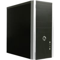 Telekommunikation: Jet Computer GEH-KB-9930.BS Schwarz/Silber PC Geh�use MidiTower 4 x 5.25 Silber