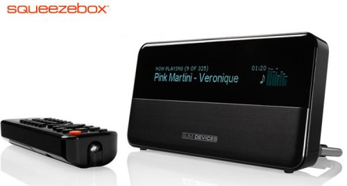 Festplatten: Slim Devices Squeezebox Wireless + Wired Media Streaming Client - ein sehr hochwertiges Netzwerk-Audio-Wiedergabeger�t, ganz schwarz