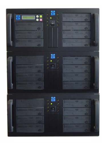 Camcorder: CD-Master 1:21 CD Kopierer: eine Festplatte, einundzwanzig 52x CD-RW in 3 St�ck 4HE Rackmount Geh�usen