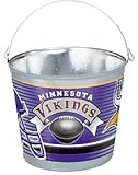 Minnesota Vikings Metal 5 Quart Pail. Brand New Quality Product