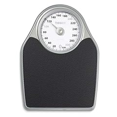 Thinner Scale by Conair TH100 Extra Large Dial Analog Precision Scale, Black and Silver