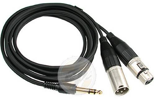 Kompaktanlagen: Klotz Y-Cable 3m schwarz Jack stereo -2 XLR Insert