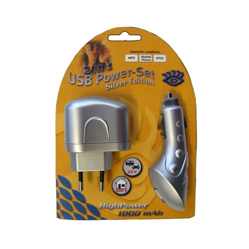 Elektronik und Foto: ACV USB-Ladeger�t f�r MP3 - iPod - Handy 1000mAh