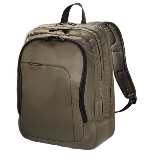 Heimkinosysteme: Hama Super Light Notebook-Rucksack 15,4 Zoll oliv