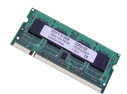 MP3 Player: MDT SO-DDR2 533 SO-DIMM 200pin RAM Notebook Arbeitsspeicher CL4 - 64Mx8 - 512MB