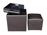 Global Distinctions Ottoman Set, Brown