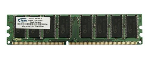 TV Ger&auml;te: Team Value RAM DDR 400 DIMM 184pin Arbeitsspeicher CL2,5 - 16 Chip - 1024MB