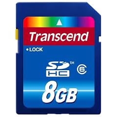 Transcend 8 GB SDHC Class 6 Flash Memory Card TS8GSDHC6