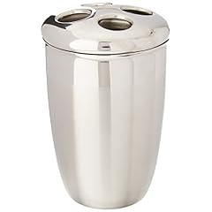 Two-Tone Harmony Toothbrush Holder - Fine Stainless Steel Bath Accessory for Your Home