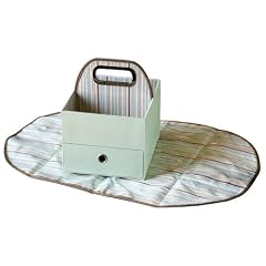 JJ Cole Diaper & Wipes Caddy - Green Stripe