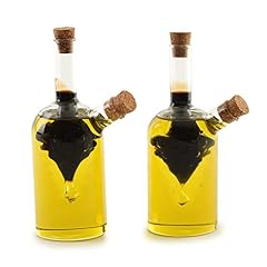 Norpro Mini 5 Glass Cruet Set of 2 Oil & Vinegar NEW