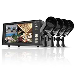 Defender SENTINEL1 Ultra Compact Web Ready DVR Security System w/7-Inch LCD & 4 Indoor/Outdoor Night Vision Surveillance Cameras