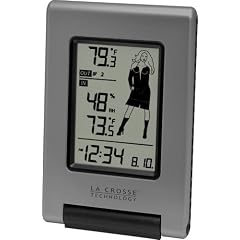 La Crosse Technology WS-9740U-IT-NL Wireless Temperature Station with Remote Sensor and Dress-for-Weather Icons