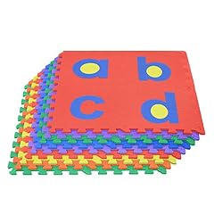 Uppercase 36 Sq. Ft. We Sell Mats Alphabet and Number Floor Puzzle-Each Tile 12x12x3/8 Thick with Borders
