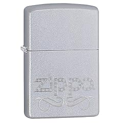 Zippo Scroll Satin Chrome Lighter