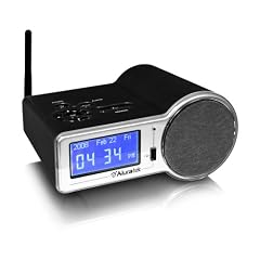 Aluratek AIRMM01 Internet Radio Alarm Clock with built-in WiFi (Black)