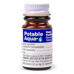Potable Aqua Water Purification Iodine Tablets (50 Tablets)