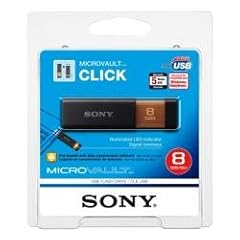 Sony Micro Vault Click 8 GB USB 2.0 Flash Drive with Virtual Expander USM8GL