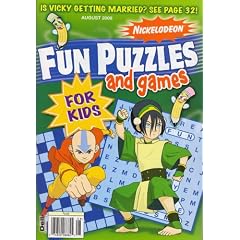Nickelodeon Fun Puzzles And Games, August 2008 Issue