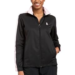 New Balance Womens Lace Up for the Cure Water Resistant Motion Jacket, Black, Large