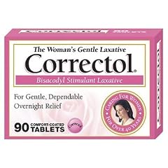 Correctol Bisacodyl Stimulant Laxative For Women Coated Tablets, 90-Count Bottles (Pack of 2)