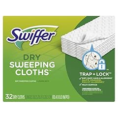 Swiffer Sweeper Dry Sweeping Cloths, Unscented, 32-Count Boxes (Pack of 3)