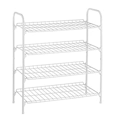 Honey-Can-Do SHO-01172 4-Tier Closet Accessory Shelf, White