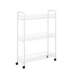 Honey-Can-Do CRT-01149 3-Tier Laundry Cart, White