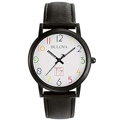 Bulova Mens Frank Lloyd Wright White Dial Watch #98A103