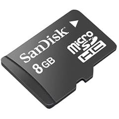 SanDisk 8GB MicroSDHC Memory Card for Blackberry Onyx, Tour, Storm, Bold, Curve 8300 8310 8320 8330 8350i 8900, Pearl 8100 8110 8120 8130, 8830, 9700 (with SD ADAPTER)