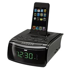RCA RC59i Alarm Clock Radio with iPod Dock (Black)