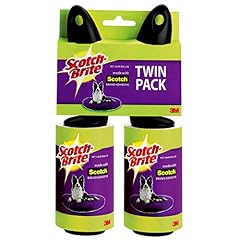 3M Scotch 839R-56TP Pet Hair Roller Twin Pack, 112-Sheets