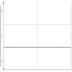12x12 3-Ring Photo Sleeve Refills For 4x6 Photos, 25/Pkg.