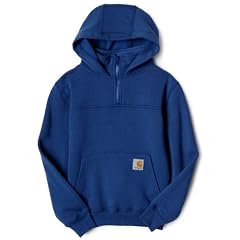Carhartt Boys 8-20 Midweight Hooded 1/4 Zip Mock Neck Sweatshirt