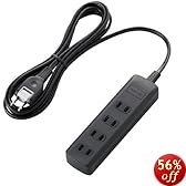 ELECOM �d���^�b�v ���K�[�h 4�� 2.5m �u���b�N T-K01-2425BK