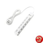 ELECOM �d���^�b�v ���K�[�h �ȃG�l �ʃX�C�b�` �z�R���V���b�^�[�t 6�� 5m �z���C�g T-K04-2650WH