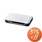 Logitec 10 100Mbps �X�C�b�`���OHUB 5�|�[�g �d���O�t �v���X�`�b�N�P�[�X �z���C�g LAN-SW05/PH