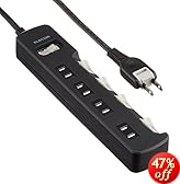 ELECOM �d���^�b�v TV���� ���K�[�h �ȃG�l �ꊇ&�ʃX�C�b�`�t 4�� �u���b�N T-TVK05-2425BK